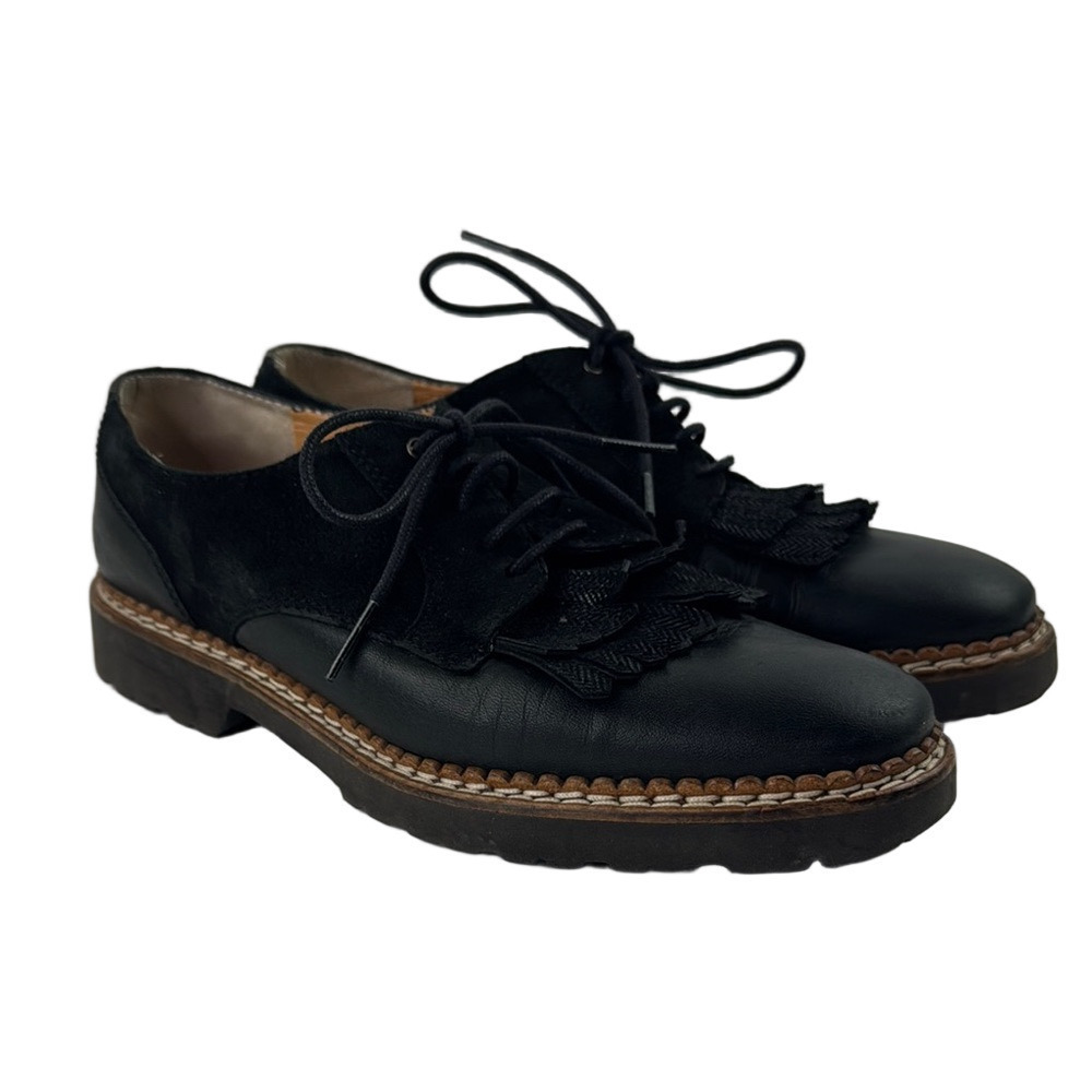 HB Espana Navy Blue Oxfords with Fringe